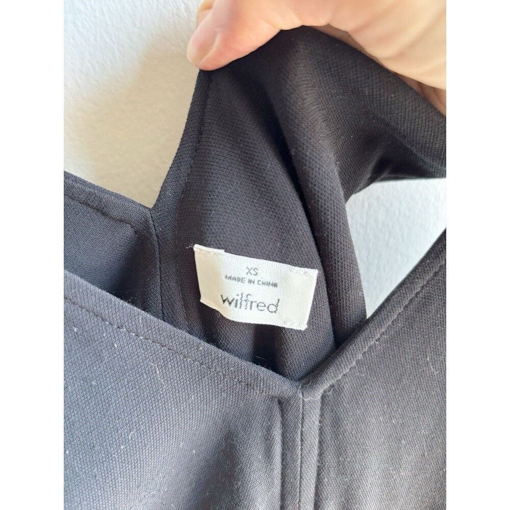 Aritzia Black Maxi Pencil V-Neck Dress Size XS - Picture 4 of 7